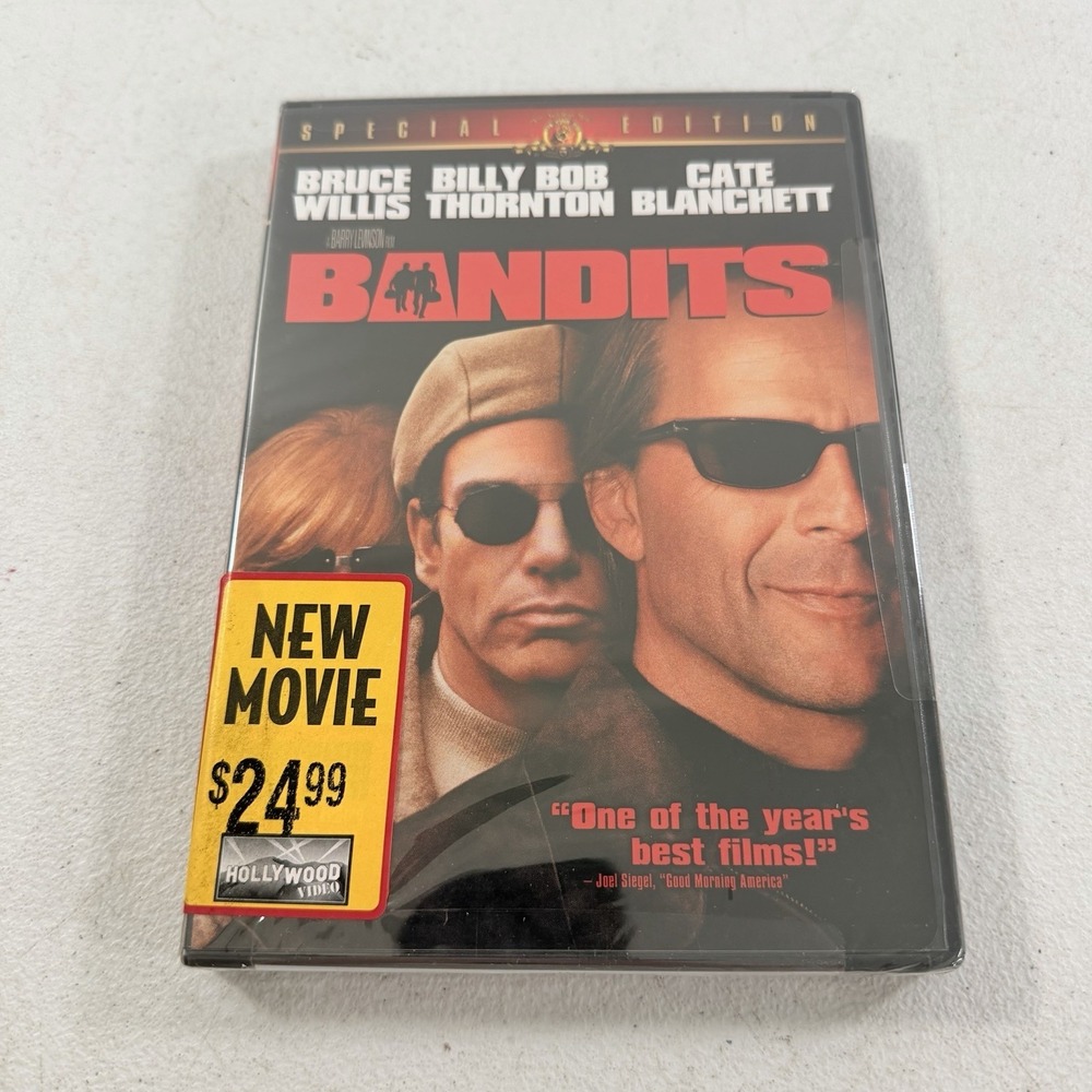 Bandits (DVD, 2001) Bruce Willis, Billy Bob‎ Thornton, Cate Blanchett NEW Sealed